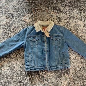 Levi’s original sherpa trucker jacket.